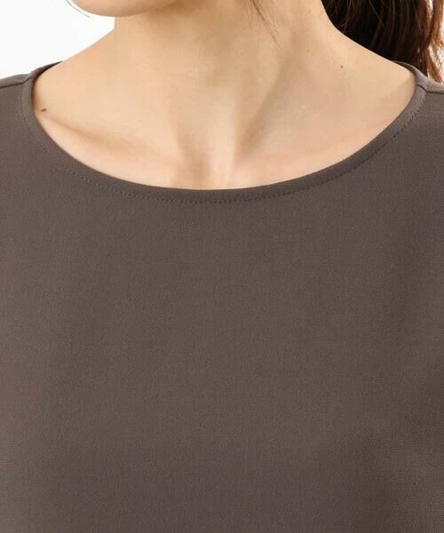 MK MICHEL KLEIN / エムケーミッシェルクラン シャツ・ブラウス | [瞬美シリーズ/UVカット/接触冷感/速乾/洗える]梨地ジョーゼット 変形スリーブブラウス | 詳細18