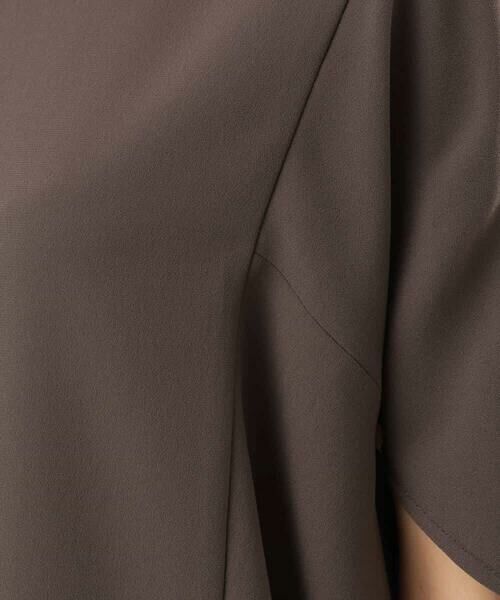 MK MICHEL KLEIN / エムケーミッシェルクラン シャツ・ブラウス | [瞬美シリーズ/UVカット/接触冷感/速乾/洗える]梨地ジョーゼット 変形スリーブブラウス | 詳細22