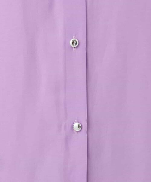 MK MICHEL KLEIN / エムケーミッシェルクラン シャツ・ブラウス | [UVカット/接触冷感/洗える]バンドカラーサテンブラウス | 詳細20