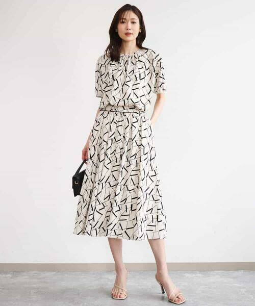 MK MICHEL KLEIN / エムケーミッシェルクラン シャツ・ブラウス | [接触冷感/洗える]アートプリントブラウス | 詳細10