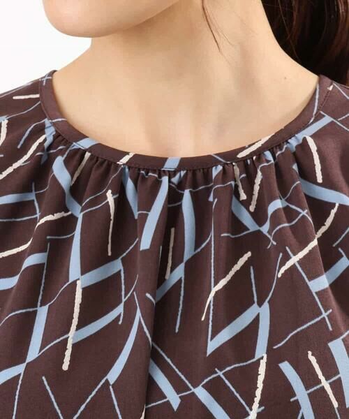 MK MICHEL KLEIN / エムケーミッシェルクラン シャツ・ブラウス | [接触冷感/洗える]アートプリントブラウス | 詳細26