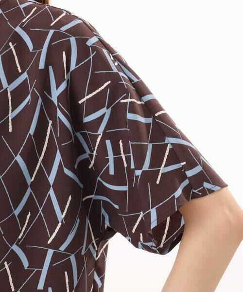 MK MICHEL KLEIN / エムケーミッシェルクラン シャツ・ブラウス | [接触冷感/洗える]アートプリントブラウス | 詳細28