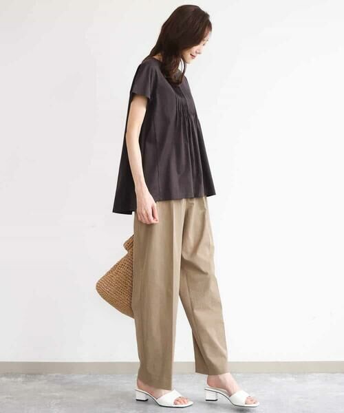 MK MICHEL KLEIN / エムケーミッシェルクラン カットソー | [接触冷感/洗える]シルケット天竺Aラインカットソー | 詳細12