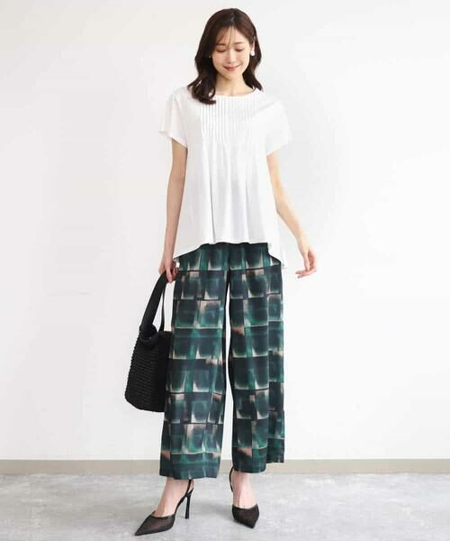 MK MICHEL KLEIN / エムケーミッシェルクラン カットソー | [接触冷感/洗える]シルケット天竺Aラインカットソー | 詳細16