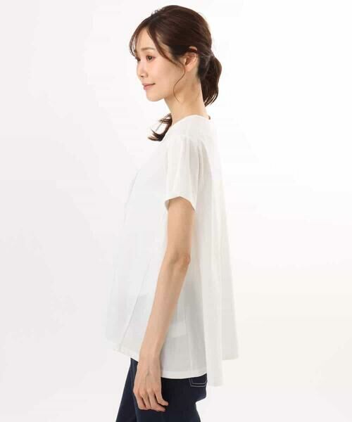 MK MICHEL KLEIN / エムケーミッシェルクラン カットソー | [接触冷感/洗える]シルケット天竺Aラインカットソー | 詳細20