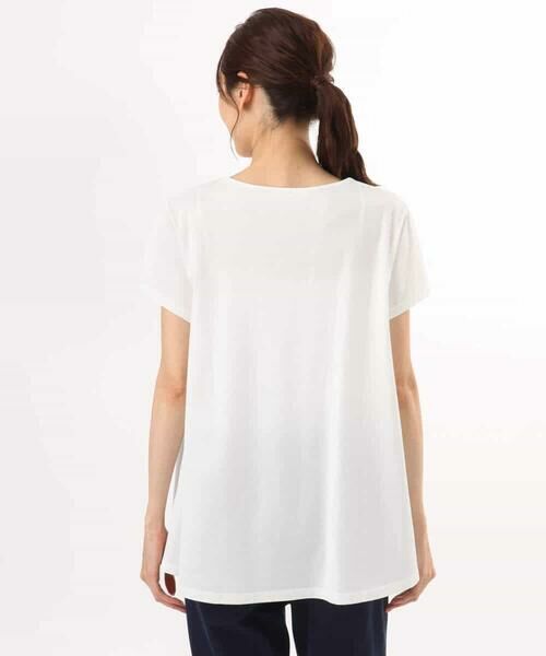 MK MICHEL KLEIN / エムケーミッシェルクラン カットソー | [接触冷感/洗える]シルケット天竺Aラインカットソー | 詳細21