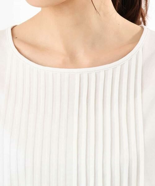 MK MICHEL KLEIN / エムケーミッシェルクラン カットソー | [接触冷感/洗える]シルケット天竺Aラインカットソー | 詳細22