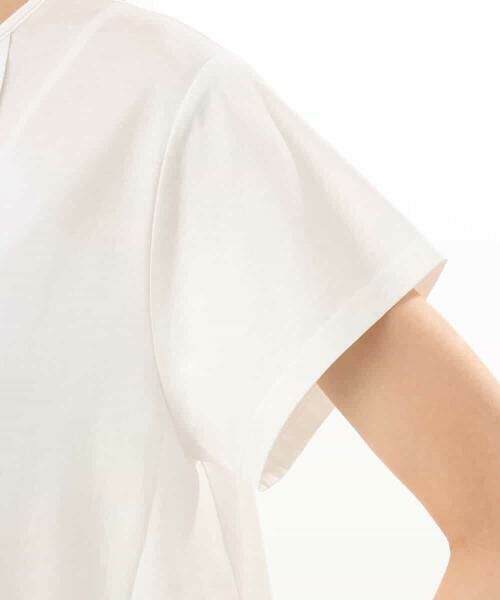 MK MICHEL KLEIN / エムケーミッシェルクラン カットソー | [接触冷感/洗える]シルケット天竺Aラインカットソー | 詳細24