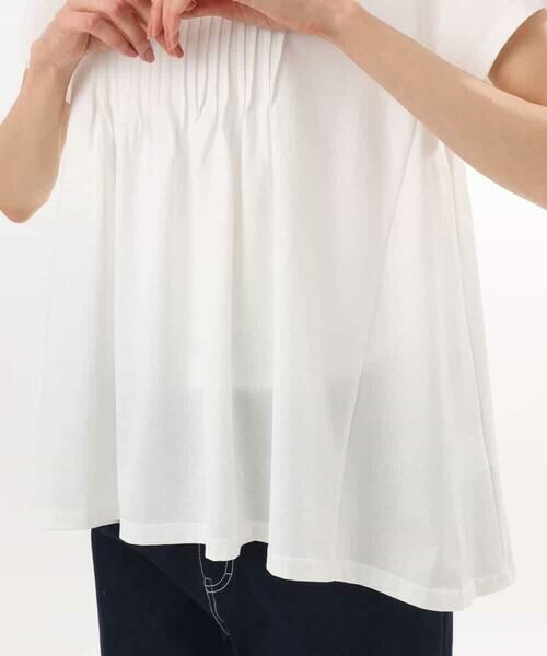 MK MICHEL KLEIN / エムケーミッシェルクラン カットソー | [接触冷感/洗える]シルケット天竺Aラインカットソー | 詳細25