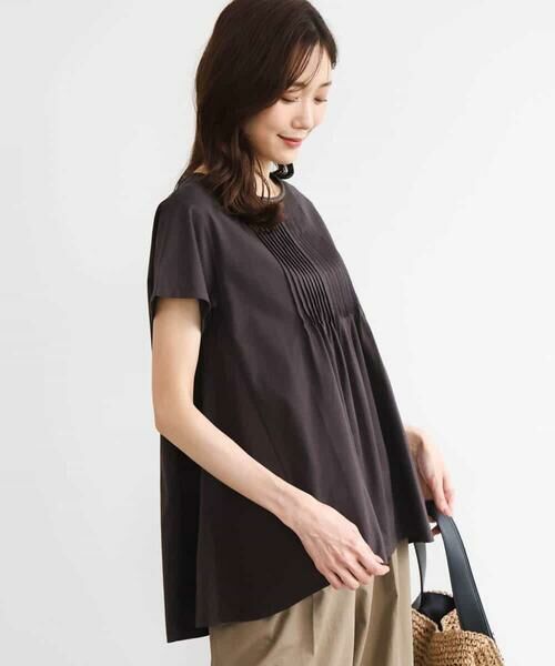 MK MICHEL KLEIN / エムケーミッシェルクラン カットソー | [接触冷感/洗える]シルケット天竺Aラインカットソー | 詳細8