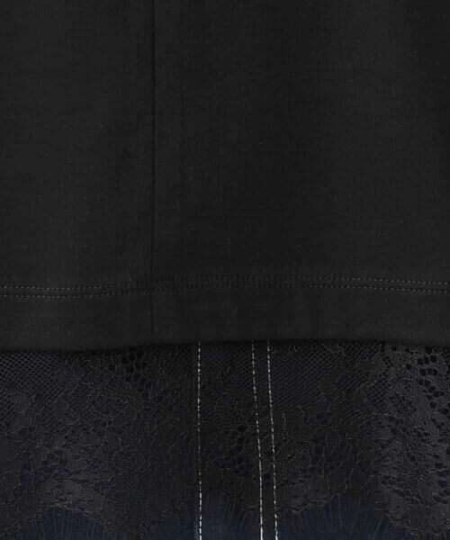 MK MICHEL KLEIN / エムケーミッシェルクラン カットソー | [接触冷感/洗える]ヘムレースデザインVネックカットソー | 詳細21