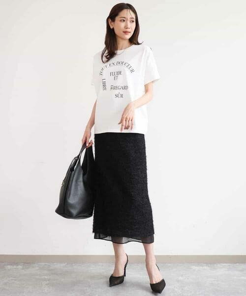 MK MICHEL KLEIN / エムケーミッシェルクラン カットソー | [UVカット/接触冷感/洗える]デザインロゴTシャツ | 詳細11