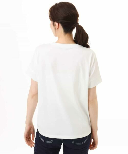 MK MICHEL KLEIN / エムケーミッシェルクラン カットソー | [UVカット/接触冷感/洗える]デザインロゴTシャツ | 詳細14