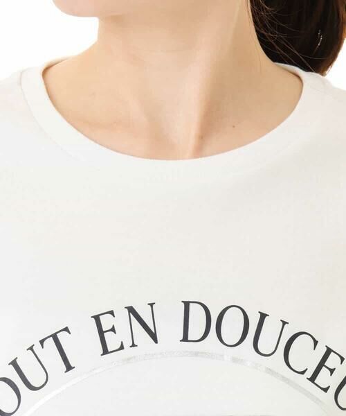 MK MICHEL KLEIN / エムケーミッシェルクラン カットソー | [UVカット/接触冷感/洗える]デザインロゴTシャツ | 詳細15