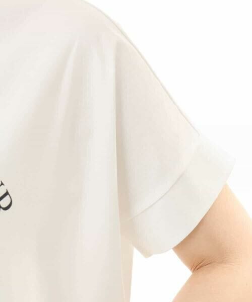 MK MICHEL KLEIN / エムケーミッシェルクラン カットソー | [UVカット/接触冷感/洗える]デザインロゴTシャツ | 詳細16