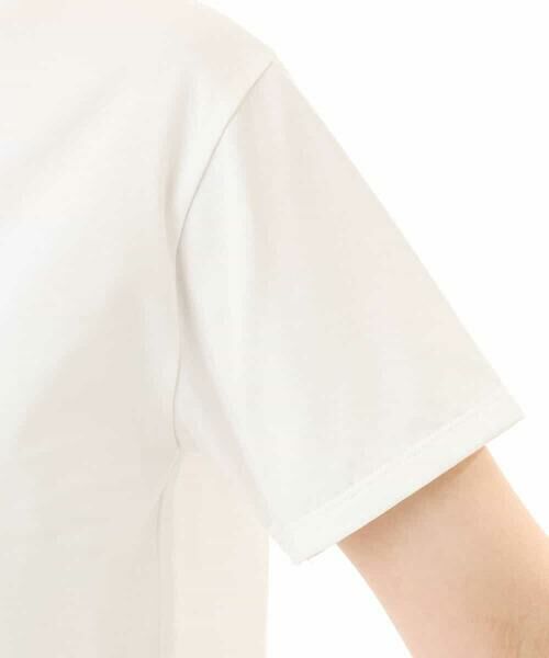 MK MICHEL KLEIN / エムケーミッシェルクラン カットソー | [UVカット/接触冷感/洗える]デザインロゴTシャツ | 詳細10