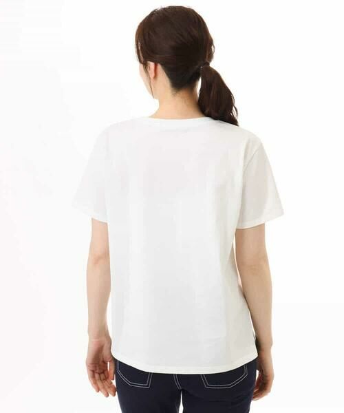 MK MICHEL KLEIN / エムケーミッシェルクラン カットソー | [UVカット/接触冷感/洗える]デザインロゴTシャツ | 詳細8