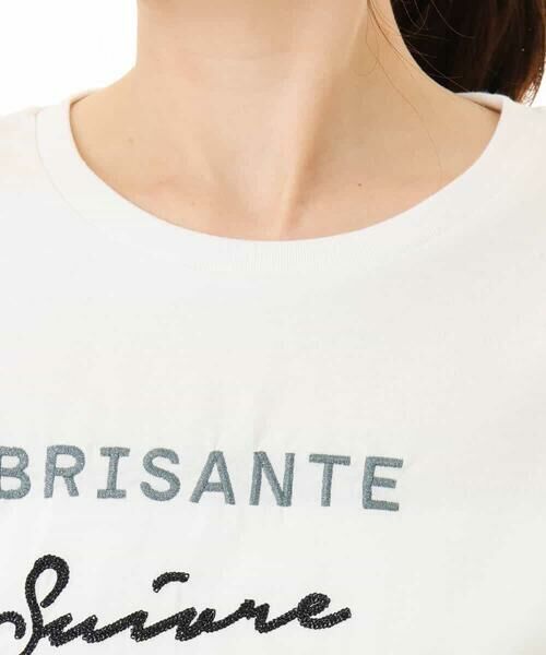MK MICHEL KLEIN / エムケーミッシェルクラン カットソー | [UVカット/接触冷感/洗える]デザインロゴTシャツ | 詳細9