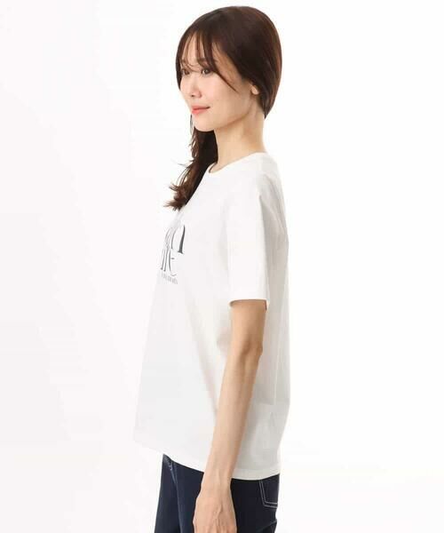 MK MICHEL KLEIN / エムケーミッシェルクラン カットソー | [接触冷感/洗える]コットンロゴTシャツ | 詳細12