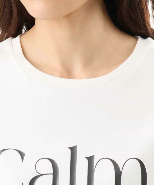 MK MICHEL KLEIN / エムケーミッシェルクラン カットソー | [接触冷感/洗える]コットンロゴTシャツ | 詳細14