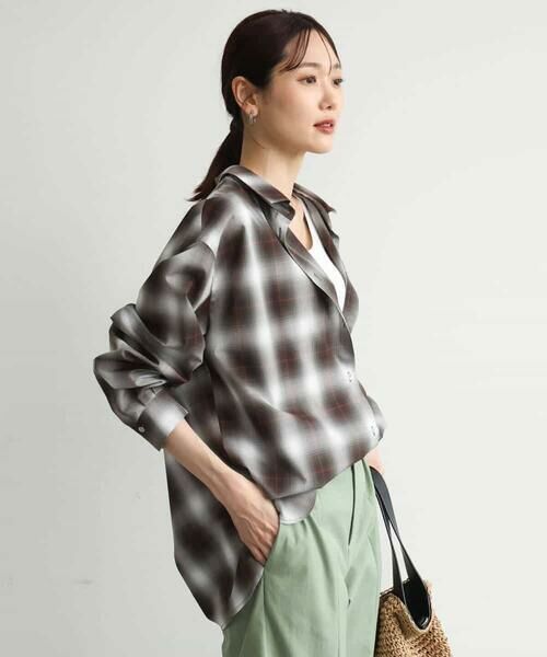MK MICHEL KLEIN / エムケーミッシェルクラン シャツ・ブラウス | [洗える]オンブレチェック柄シャツブラウス | 詳細17