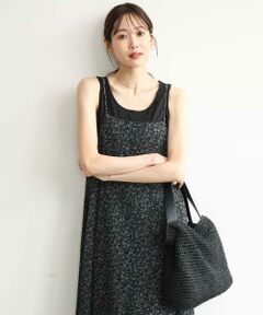 MK MICHEL KLEIN / エムケーミッシェルクラン ロング・マキシ丈ワンピース | [洗える]前後2way花柄シアーキャミワンピース