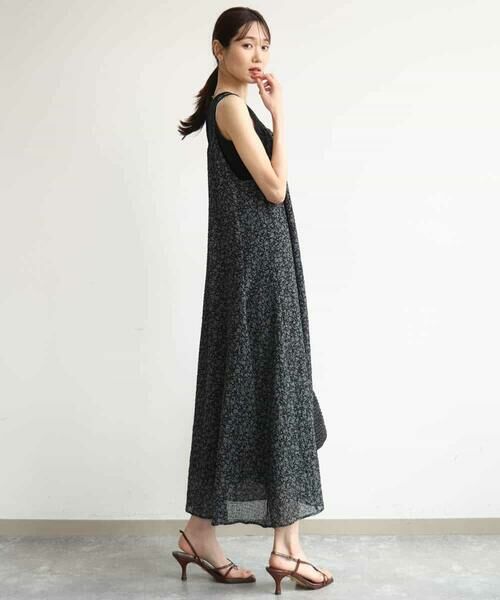 MK MICHEL KLEIN / エムケーミッシェルクラン ロング・マキシ丈ワンピース | [洗える]前後2way花柄シアーキャミワンピース | 詳細4