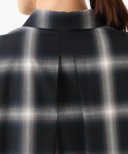 MK MICHEL KLEIN / エムケーミッシェルクラン ロング・マキシ丈ワンピース | [洗える]オンブレチェック柄シャツワンピース | 詳細16