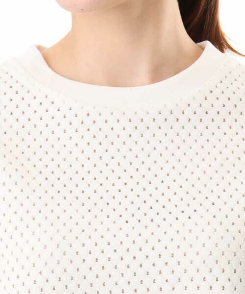 MK MICHEL KLEIN / エムケーミッシェルクラン カットソー | [洗える]ドット調アイレット レースTシャツ | 詳細22