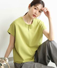 MK MICHEL KLEIN / エムケーミッシェルクラン カットソー | [洗える]前後2way フロントジップデザインカットソー