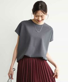MK MICHEL KLEIN / エムケーミッシェルクラン カットソー | [洗える]前後2way フロントジップデザインカットソー