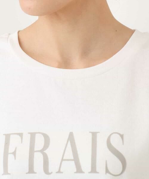MK MICHEL KLEIN / エムケーミッシェルクラン カットソー | [洗える]シフォン切替えフロッキーロゴTシャツ | 詳細19
