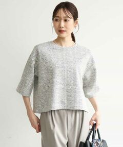 MK MICHEL KLEIN / エムケーミッシェルクラン カットソー | [洗える]カラフルネップ ジャージーツイードカットソー