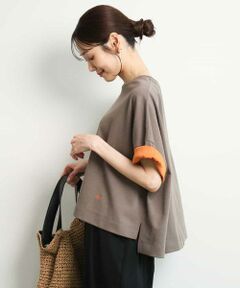 MK MICHEL KLEIN / エムケーミッシェルクラン カットソー | [洗える]配色デザイン コットン混カットソー