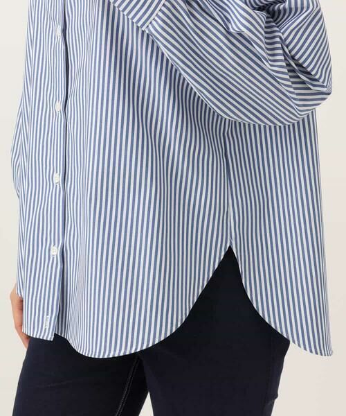 MK MICHEL KLEIN / エムケーミッシェルクラン シャツ・ブラウス | [防シワ/洗える]コットン混ベーシックシャツ（ストライプ） | 詳細19
