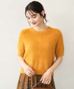 MK MICHEL KLEIN / エムケーミッシェルクラン ニット・セーター | [洗える]半袖シャギーニット