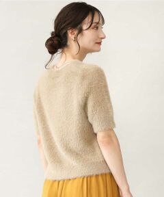 MK MICHEL KLEIN / エムケーミッシェルクラン ニット・セーター | [洗える]半袖シャギーニット