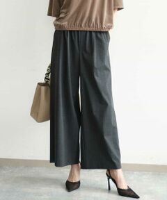 MK MICHEL KLEIN / エムケーミッシェルクラン その他パンツ | [洗える]ストレートワイドパンツ(チェック・無地)