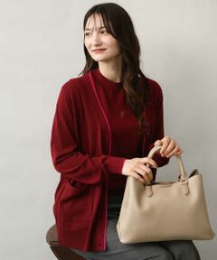 MK MICHEL KLEIN / エムケーミッシェルクラン ニット・セーター | [洗える]配色カラーニットアンサンブル