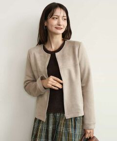 MK MICHEL KLEIN / エムケーミッシェルクラン その他アウター | [洗える]フェイクスウェードショートブルゾン