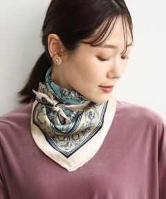 MK MICHEL KLEIN / エムケーミッシェルクラン マフラー・ショール・スヌード・ストール | [洗える]フォレストモチーフスカーフ
