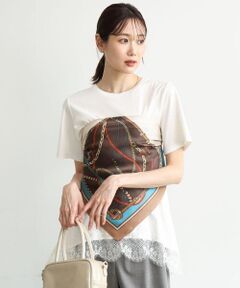 MK MICHEL KLEIN / エムケーミッシェルクラン マフラー・ショール・スヌード・ストール | [洗える]チェーンプリントスカーフ