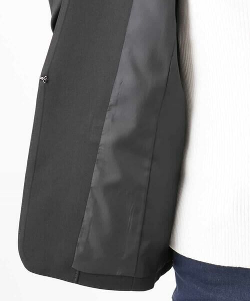 MK MICHEL KLEIN / エムケーミッシェルクラン ノーカラージャケット | [セットアップ対応/洗える]イージーツイル カラーレスジャケット | 詳細20