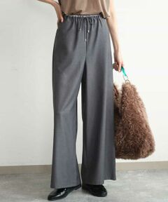 MK MICHEL KLEIN / エムケーミッシェルクラン その他パンツ | [洗える]マイクロサキソニー ワイドパンツ