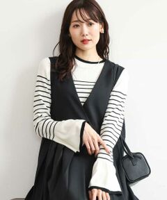 MK MICHEL KLEIN / エムケーミッシェルクラン ロング・マキシ丈スカート | [洗える]プリーツデザインジャンパースカート