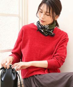 MK MICHEL KLEIN / エムケーミッシェルクラン ニット・セーター | [洗える]モールヤーンボートネックニット