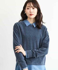 MK MICHEL KLEIN / エムケーミッシェルクラン ニット・セーター | [洗える]モールヤーンボートネックニット