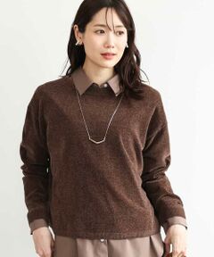 MK MICHEL KLEIN / エムケーミッシェルクラン ニット・セーター | [洗える]モールヤーンボートネックニット