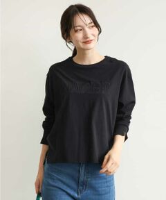 MK MICHEL KLEIN / エムケーミッシェルクラン カットソー | [洗える]レース刺繍ロゴロンT