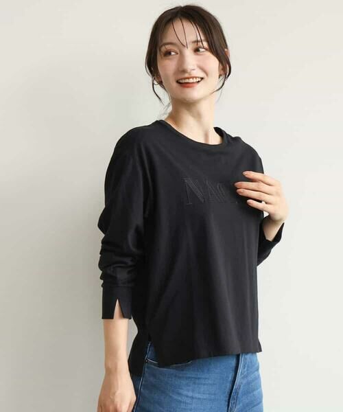 MK MICHEL KLEIN / エムケーミッシェルクラン カットソー | [洗える]レース刺繍ロゴロンT | 詳細17